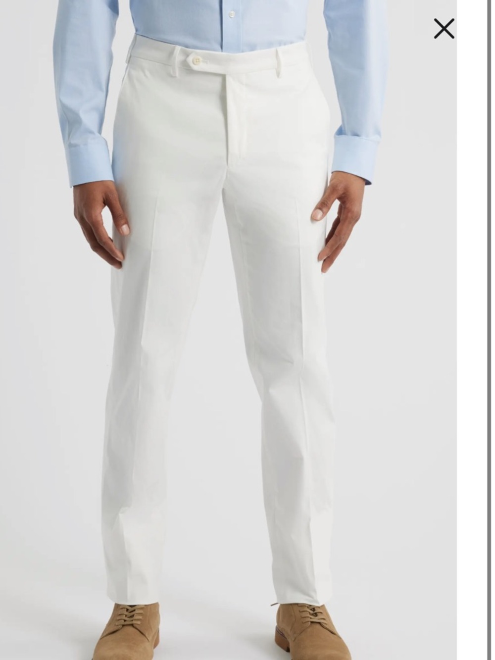 Zanella Parker Men's White Chino Pants